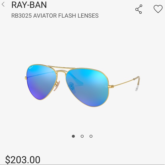 Ray-Ban Accessories - Ray-Ban Aviator Flash Polarized Sunglasses RB3025